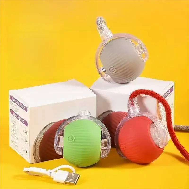 Pelota Interactiva Automática para Perros — Se Mueve Sola, Recargable USB | Versión 2026
