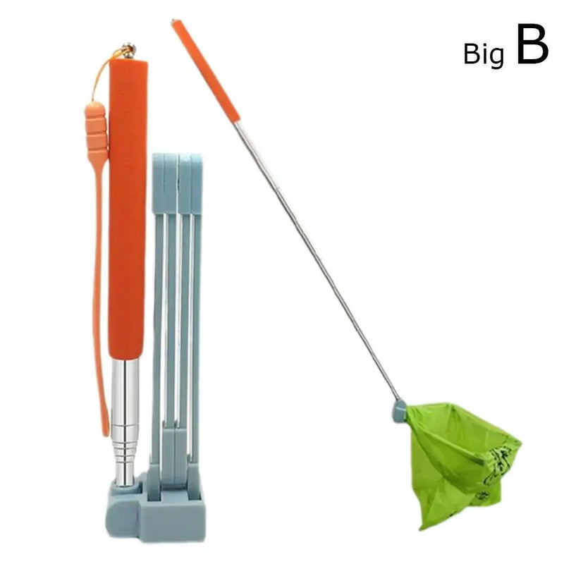 Recogedor Plegable Multifuncional para Perros — Cacas y Orina | Mango Largo, Sin Agacharse