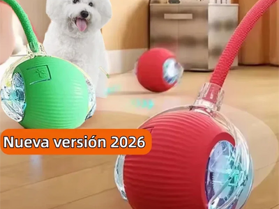 Pelota Interactiva Automática para Perros — Se Mueve Sola, Recargable USB | Versión 2026