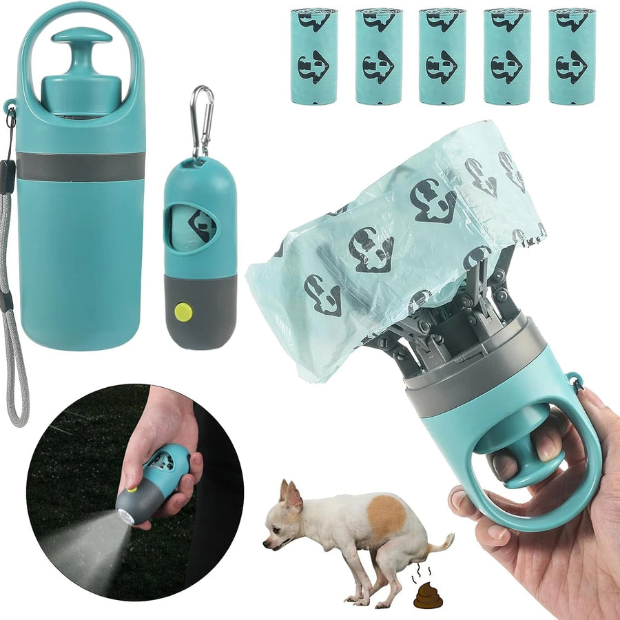 Recogedor Portátil para Perros con Linterna LED