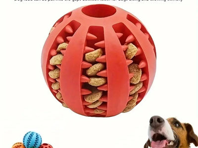 Pelota de Goma Dispensadora para Perros — Limpieza Dental + Snacks | 3 Tamaños