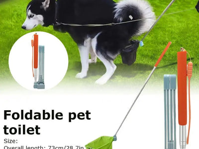 Recogedor Plegable Multifuncional para Perros — Cacas y Orina | Mango Largo, Sin Agacharse