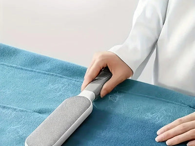 Quitapelos Electrostático Doble Cara — Ropa, Sofá y Muebles | Sin Adhesivos, Uso Infinito